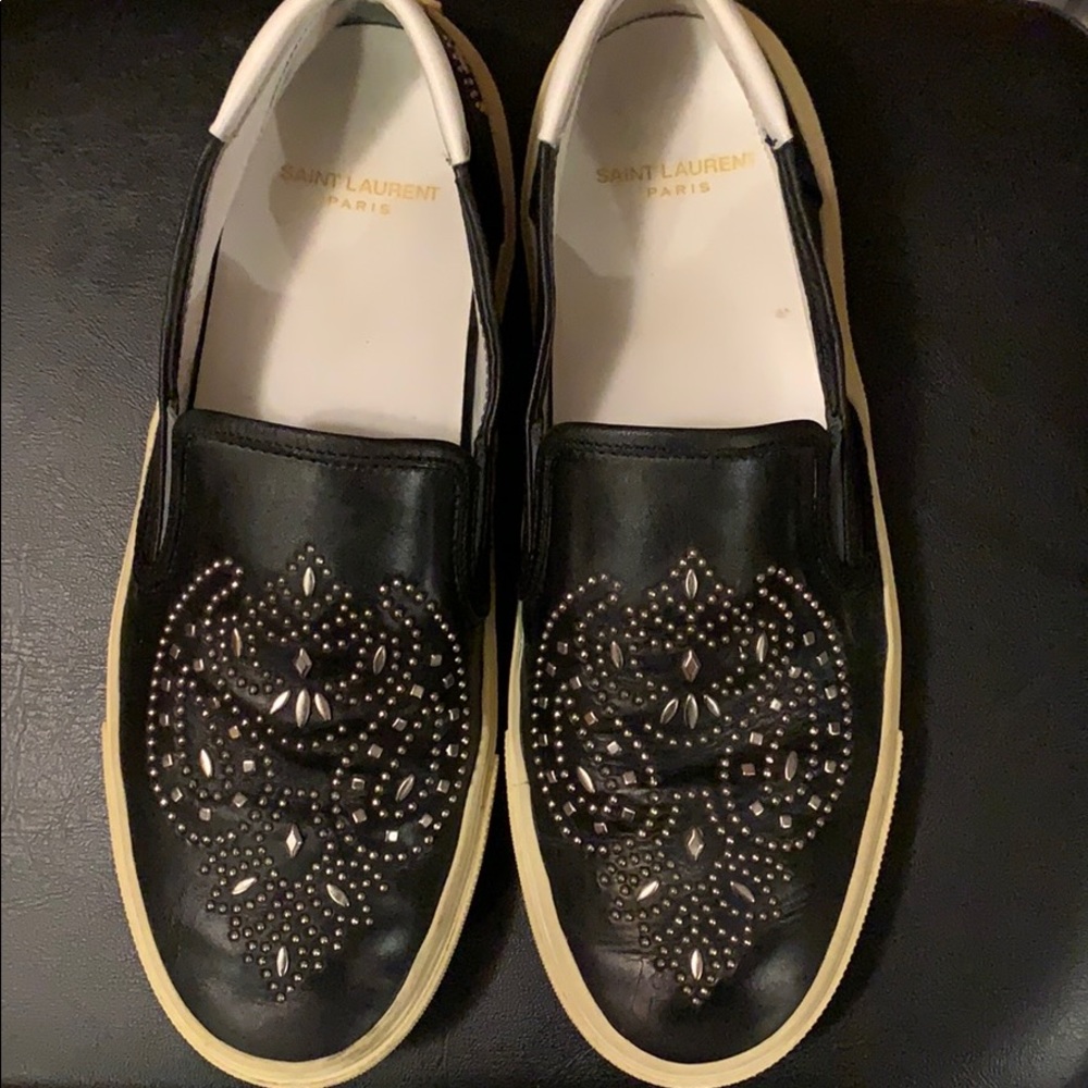 Saint Laurent Paris slip on sneakers